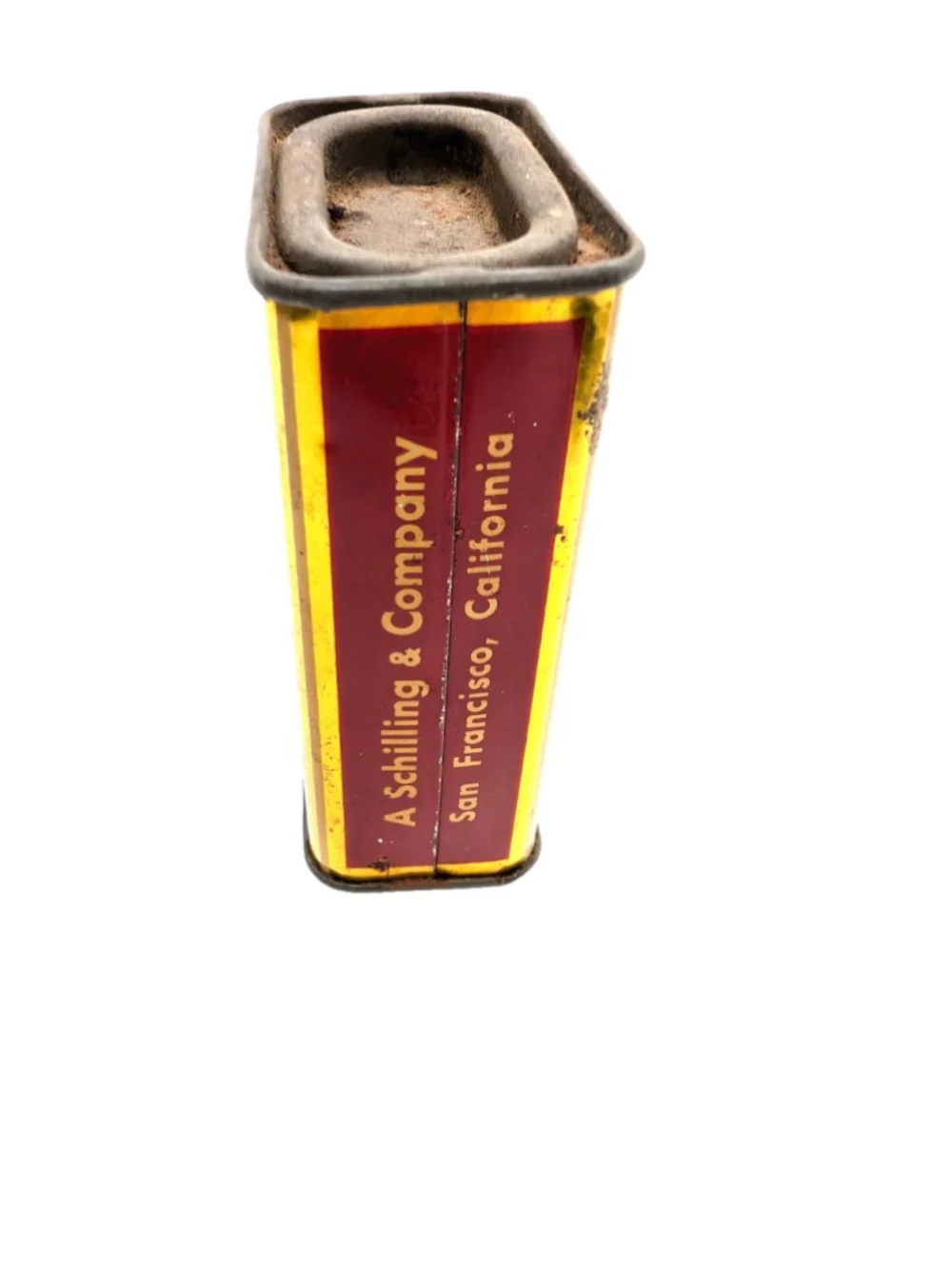 Vintage A. Schilling & Co Mustard Spice Tin - 2 oz